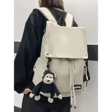 Street Wear mochila masculina de grande capacidade moda simples feminino estudante universitário estudante do ensino méd