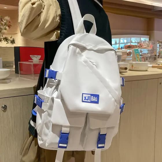 Mochila masculina ins Street Wear ferramentas estilo Casual mochila masculina grande capacidade estudantes do ensino méd