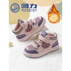 Puxar para trás sapatos infantis meninas forro de lã dois sapatos de algodão 2025 inverno novo estilo crianças sapatos e