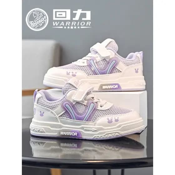 Puxar para trás sapatos infantis meninas sapatos de malha respirável 2026 primavera verão novo estilo tênis de Velcro da