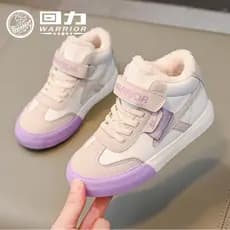 Puxar para trás sapatos infantis 2025 novo estilo inverno meninas velo-velo botas de algodão quente crianças de alta qua