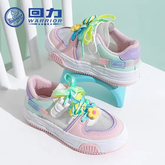Puxar para trás sapatos infantis respirável sapatos brancos 2026 primavera verão novo estilo oco princesa sapatos casuai