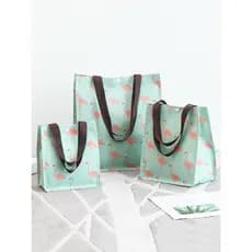 Sacola grossa sacola de compras portátil de grande capacidade ecologicamente correta sacola de passeio sacola de pano bo