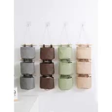 Destacável combinação gratuita pendurado saco atrás da porta saco de armazenamento de parede roupa interior pendurado bo