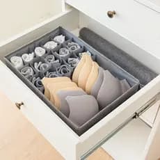 Multi-compartimento sutiã meias caixa de armazenamento casa caixa de roupa interior feminina arrumado-compartimento caix