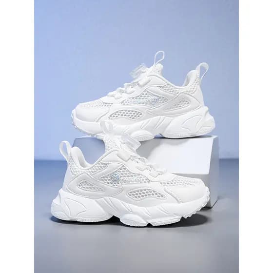 Bobo sapatos infantis respiráveis sapatos brancos meninos sapatos esportivos casuais meninas branco tênis de corrida est