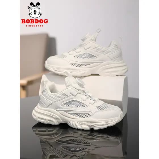 Bobo sapatos infantis sapatos brancos novo estilo malha respirável meninos sapatos esportivos meninas sapatos de rede br