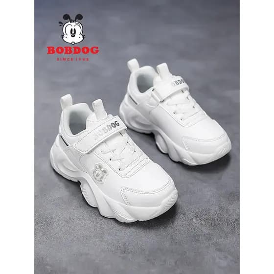 Babudou crianças sapatos brancos meninas tênis brancos 2026 primavera outono novo estilo estudante malha respirável meni
