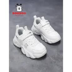 Babudou crianças sapatos brancos meninas tênis brancos 2026 primavera outono novo estilo estudante malha respirável meni