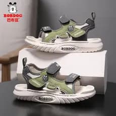 Babudou sapatos infantis meninos sandálias 2026 verão novo estilo estudantes da escola primária antiderrapante sola maci