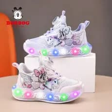 Bobo sapatos infantis meninas sapatos leves 2026 primavera novo estilo malha respirável sapatos esportivos infantis meni