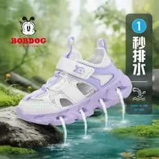 Babudou sapatos infantis meninas sandálias esportivas 2026 verão novo estilo antiderrapante sola macia respirável menina