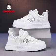 Bobo sapatos infantis meninas tênis brancos 2025 verão novo estilo All-Match estudantes do ensino fundamental sapatos br