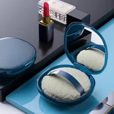 Caixa de sopro de pó caixa vazia almofada de ar caixa de embalagem de sopro de pó solto capa Flip respirável Anti-poeira