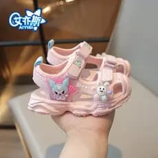1-6 anos de idade verão bebê criança sapatos crianças Toe-coberto sandálias Anti-pontapé leve à prova dwaterproof água 2