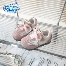 2026 verão novo estilo sapatos esportivos infantis respirável sandálias do bebê médio pequeno sapatos infantis oco única