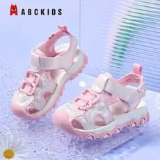 ABCKIDS Sapatos infantis Sandálias para meninas 2026 Verão Novo estilo Sandálias infantis Praia Princesa Flor Toe-Covere