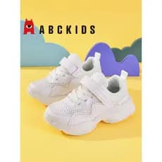 ABCKIDS Sapatos infantis meninos primavera novo estilo malha respirável sapatos esportivos infantis meninas primavera ou