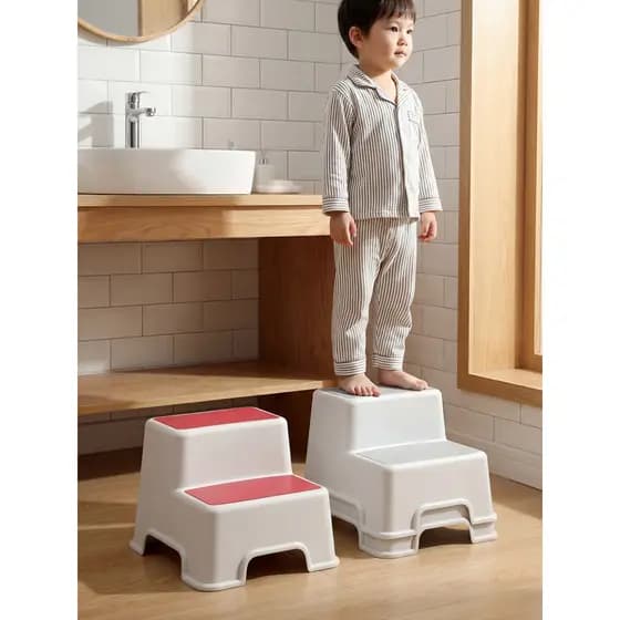 Banqueta para pés de crianças, cadeira para pés de bebê, banco pequeno, passos de lavagem, antiderrapante, banco para pé