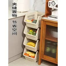 Cozinha vegetal rack cesta de armazenamento piso Multi-camada rack de vegetais doméstico cesta de vegetais rack