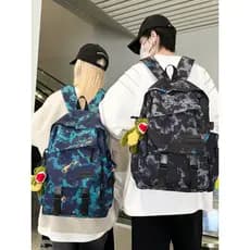 Estudantes do ensino médio americano Graffiti mochila meninos estudantes do ensino médio grande capacidade na moda estud