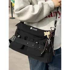 Original Street Wear bolsa de ombro masculina grande capacidade saco do mensageiro saco do mensageiro feminino estudante