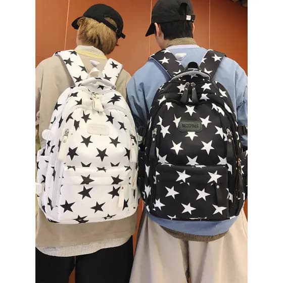 Americano high Street mochila meninos estudantes do ensino médio estudantes universitários mochila de grande capacidade