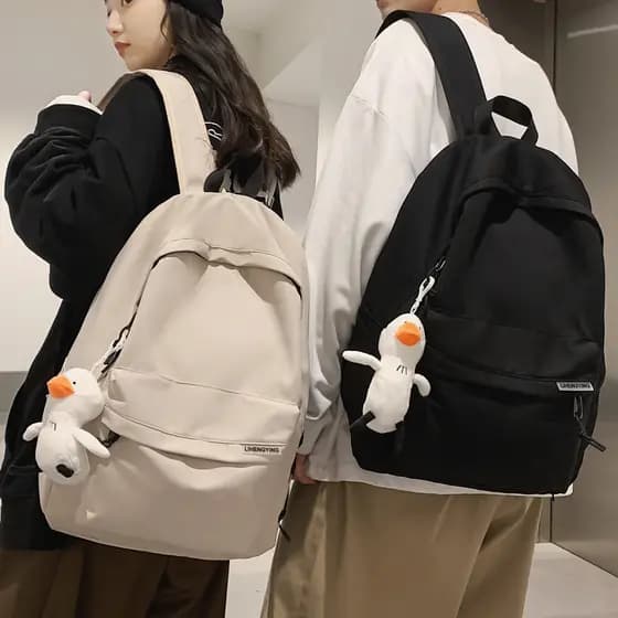 Estudantes do ensino médio mochila meninos estudantes universitários grande capacidade forte simples computador Casual J
