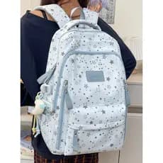 Estrela mochila feminina estudante do ensino médio de alta aparência grande capacidade forte durável ensino médio Stu