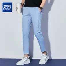 Lomon tornozelo-comprimento calças masculinas verão novo estilo de negócios Casual calças masculinas fino ajuste calças