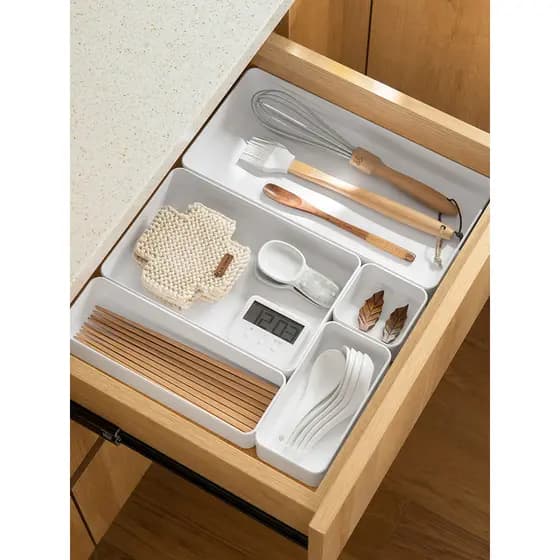 Caixa de armazenamento de gaveta doméstica, compartimento de mesa, espelho, armário, cosméticos, batom, organizador, ute