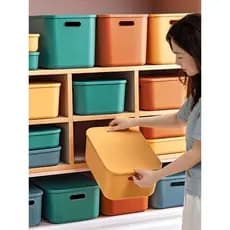 Grande capacidade caixa de armazenamento de grandes dimensões guarda-roupa caixa de armazenamento de roupas lanche caixa