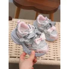 Meninas tênis de sola macia antiderrapante sapatos infantis 2026 primavera novo estilo sapatos infantis menina princesa