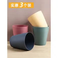 Lixeira redonda simples para cozinha doméstica, lata de lixo pequena para armazenamento, quarto, banheiro, escritório, c