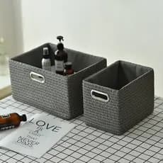 Estilo japonês caixa de armazenamento Desktop diversos organizador caixa roupas lanche caixa de armazenamento tecido ces