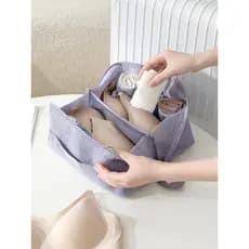 Saco de armazenamento de roupa interior de viagem saco de armazenamento de roupas íntimas mala portátil meias três-em-um
