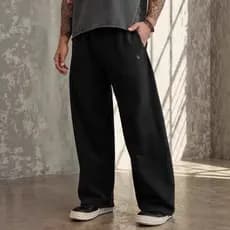 YOUNGLA estilo americano Street Wear calças esportivas masculinas de perna larga soltas calças de Fitness ao ar livre pe