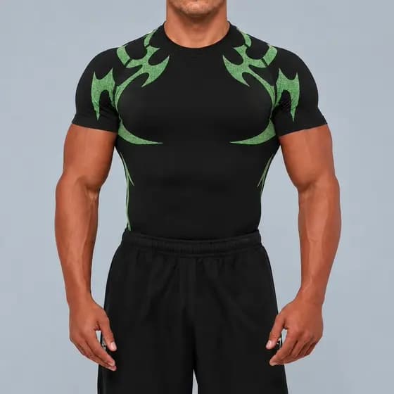 Ginásio sem costura magro ajuste altura-encaixe de alta elasticidade camiseta masculina esportes Fitness cesta de corrid