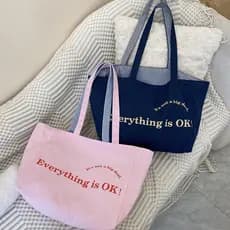 Tangtang bolsa/primavera verão novo estilo bolsa de lona de grande capacidade feminina bolsa de pano dupla face versão c