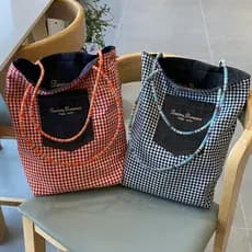 Ins simples All-Match Denim saco 2025 versão coreana carta estilo preguiçoso literário Casual grande capacidade portátil