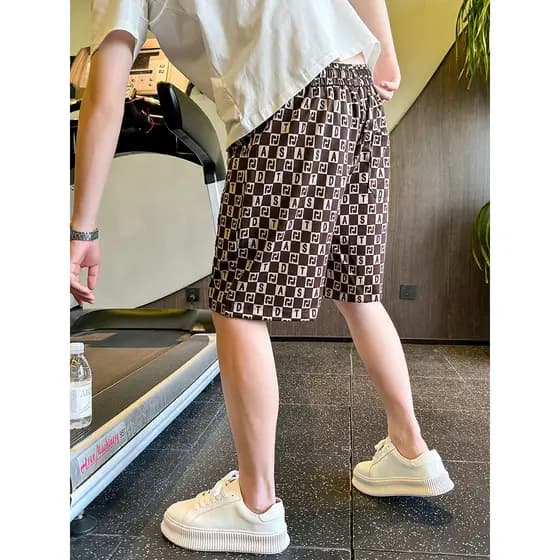 Shorts masculinos de verão Casual solto calças cortadas finas calças masculinas 2025 novo estilo calças masculinas verif