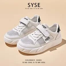 Crianças sapatos brancos meninos tênis 2026 novo estilo primavera verão meninas malha respirável sapatos esportivos Camp