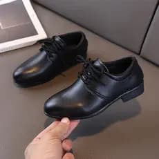 Meninos 2026 outono novo estilo fosco apontou moda pequenos sapatos de couro meninos participar no palco desempenho anfi