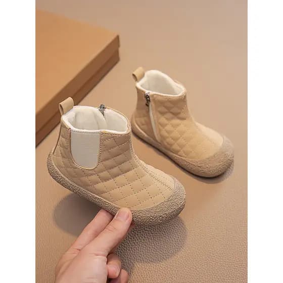 Crianças forro de lã sapatos de algodão outono inverno crianças sapatos meninas Martin botas meninos botas de algodão fe