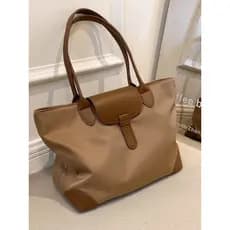 Bolsa de grande capacidade feminina 2026 novo estilo High-End Commuter grande saco estudante classe saco de náilon pano
