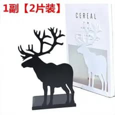 Frete grátis papelaria coreano criativo Retro Elk rena forma Metal ferro estante estante livro confiável estante um par
