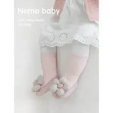 Bebê meias infantis primavera outono estilo versão coreana flor princesa meias tubo médio Anti-queda meias da criança