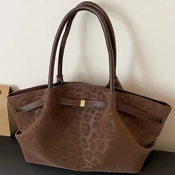 Outono inverno camurça Casual bolsa de grande capacidade 2025 nova bolsa Retro sacola Commuter bolsa de ombro