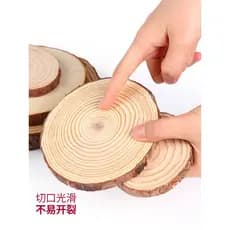 Lascas de madeira redondas jardim de infância artesanal diy argila Base de peixe pintura de madeira maciça Baumkuchen ch