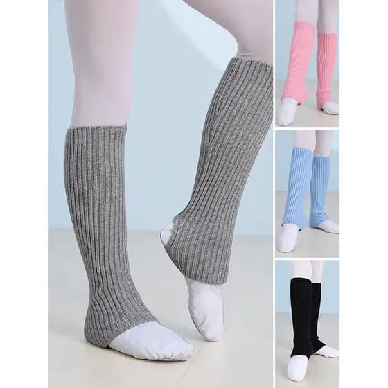 Meias de dança infantil Leggings acima do joelho outono inverno engrossado quente malha Ballet Extra-comprimento Fanghua